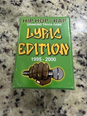 Hip Hop/Rap Drinking Trivia Game, Lyric Edition (1995-2000).